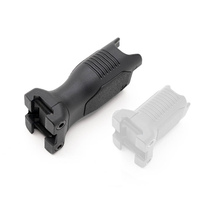 Strike Industries - Chwyt Picatinny Angled Vertical Grip - Long - Czarny - SI-AR-CMAG-RAIL-L-BK